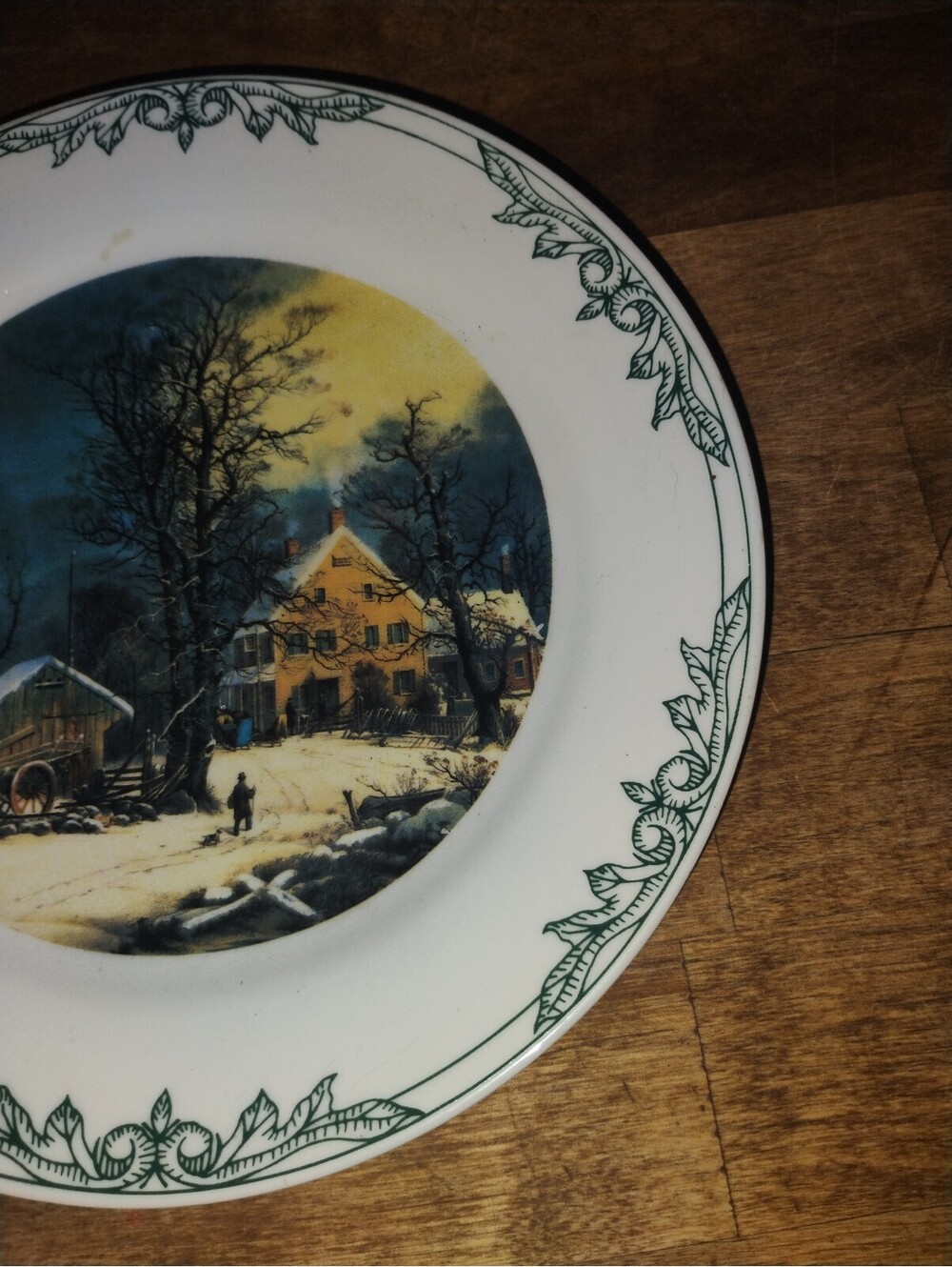 Vintage Museum of the City of New York Collector Plate Winter Scene - Picture 4 of 6